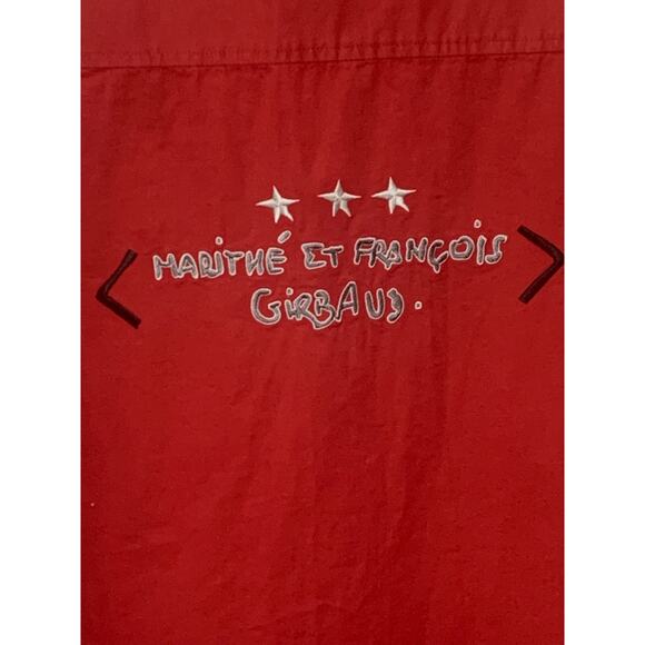 Marithe' Francois Girbaud Button up Long SL Military Inspired Mens Shirt XL - Picture 10 of 16